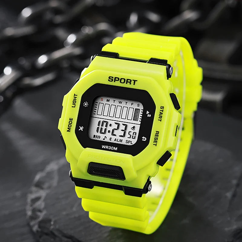 YIKAZE Men's LED Digital Sport Watch – Waterproof, Outdoor Adventure, Multifunctional