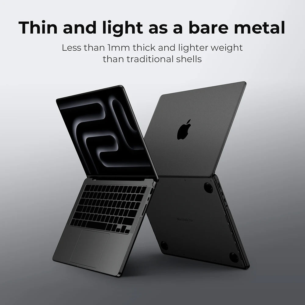 MacBook Pro/Air Hard Shell Case — Fits Pro 14"/16" M4/M5, Air 13"/15" M4 (2024–2025)