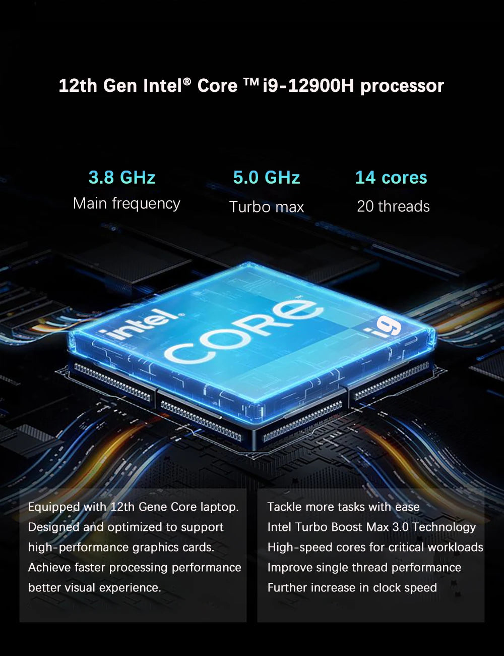 16.1" Gaming Laptop Intel i9-12900H NVIDIA RTX 3060 6G – 2.5K 144Hz RGB Windows 11 WiFi 6