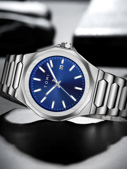TOMI Luxury Men’s Watch & Gift Box Set – Business Quartz Watch