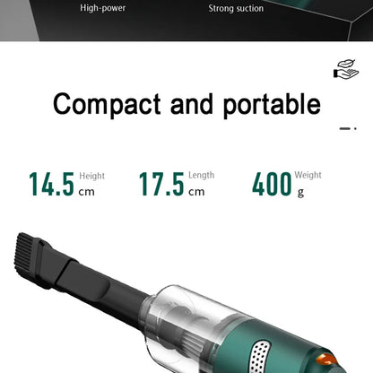 10,000Pa Handheld Vacuum Cleaner – Wireless, 25W, Bagless, Pet Hair, Car & Home (White / Black)