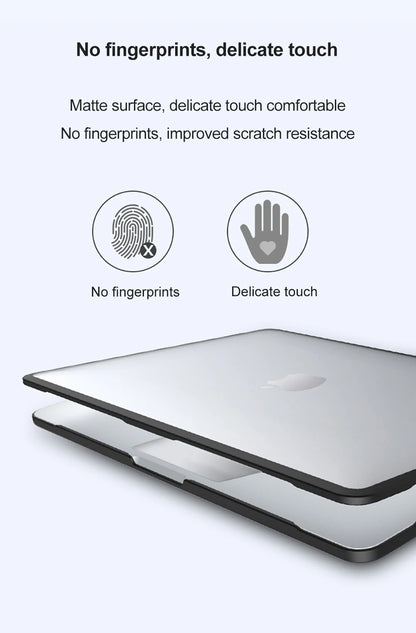 Soft TPU+PC MacBook Case – Pro 16/14/13, Air 15/13, M1–M5 (2019–2025)