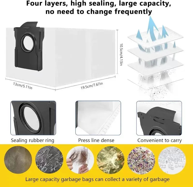 Dreame L10s Ultra Gen2 / L10s Pro Ultra Heat Replacement Parts | Brush, HEPA Filter, Mop, Dust Bag