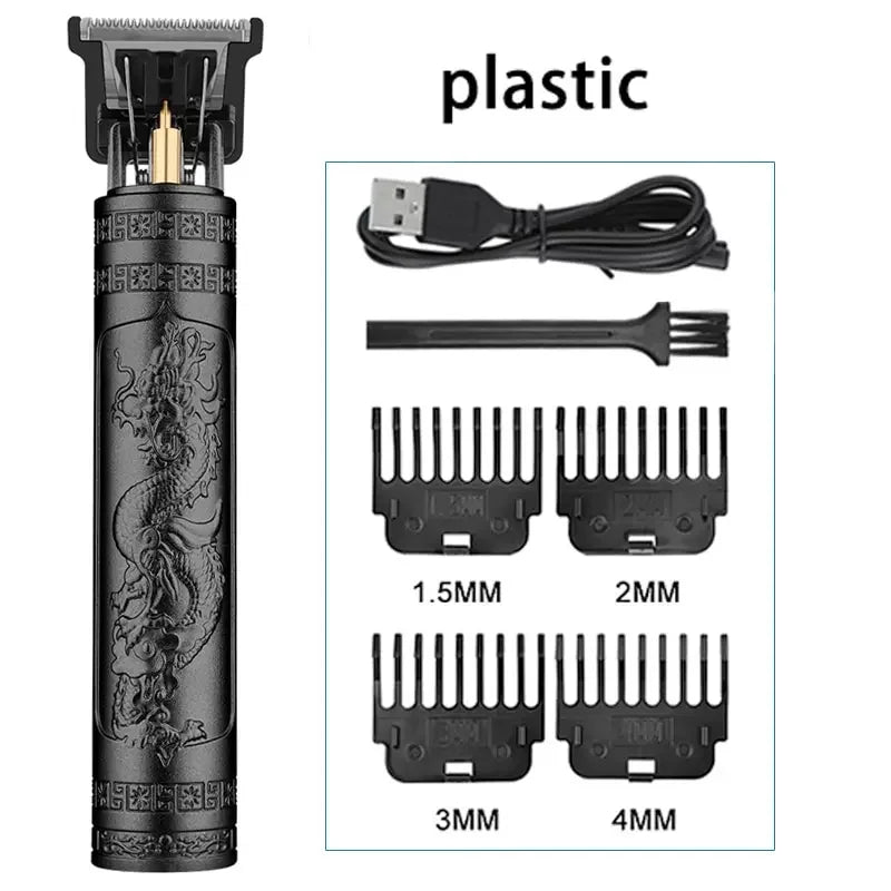 T9 LCD electric hair clipper by R.E.D. Shopping with oil head precision trimmer for men's hair cutting and grooming.