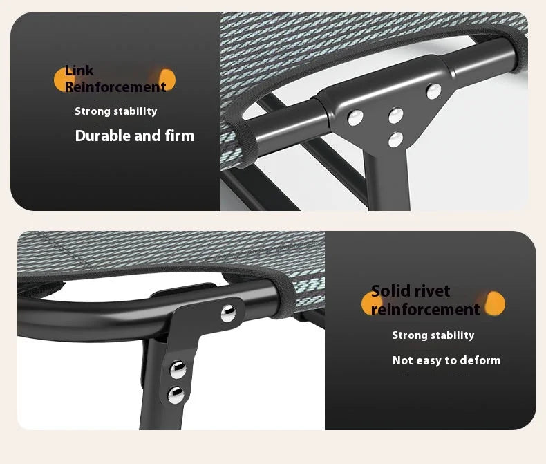 GIANXI Foldable Outdoor Recliner Bed – Lightweight Portable Camping Lounger, Easy Storage