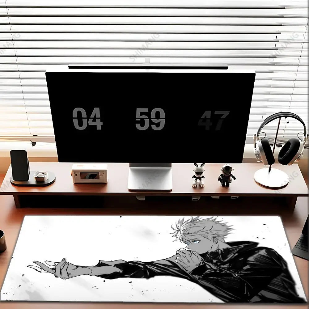 Jujutsu Kaisen Gojo Satoru XXL Gaming Mouse Pad – Large Anime Desk Mat, Rubber Base