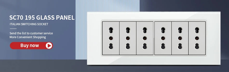 DELEFU Tempered Glass Wall Socket with USB-C Fast Charging – Schuko/Italy