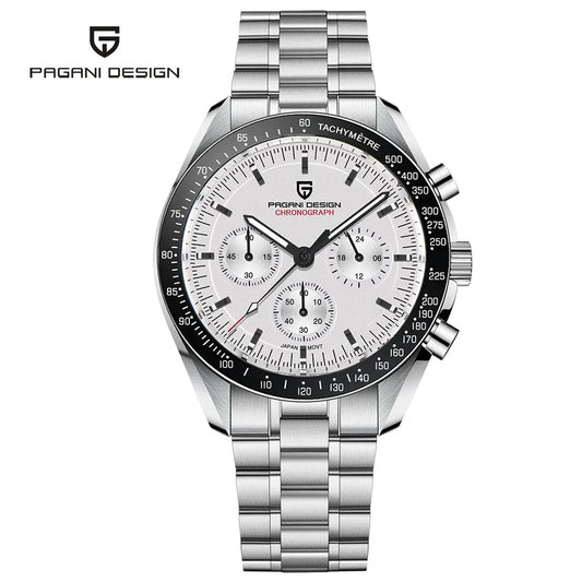 PAGANI DESIGN 1701 V5 Men's Luxury Quartz Chronograph Watch – AR Sapphire Glass, 100M Waterproof