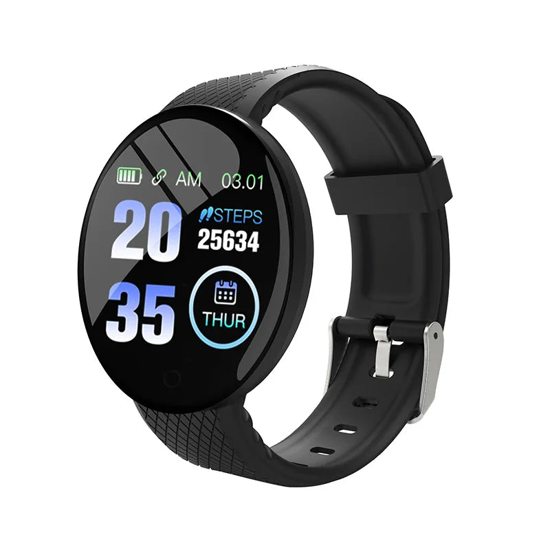 D18 Smart Watch – Waterproof Fitness Tracker with Heart Rate & Sleep Monitor