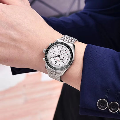 PAGANI DESIGN 1701 V5 Men's Luxury Quartz Chronograph Watch – AR Sapphire Glass, 100M Waterproof