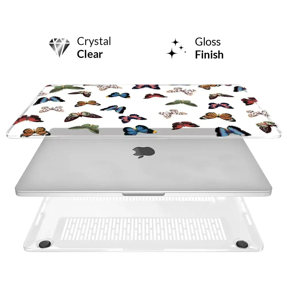 Transparent Hard Shell MacBook Case – MacBook Air & Pro 11" to 16" | M1 M2 Chip Compatible
