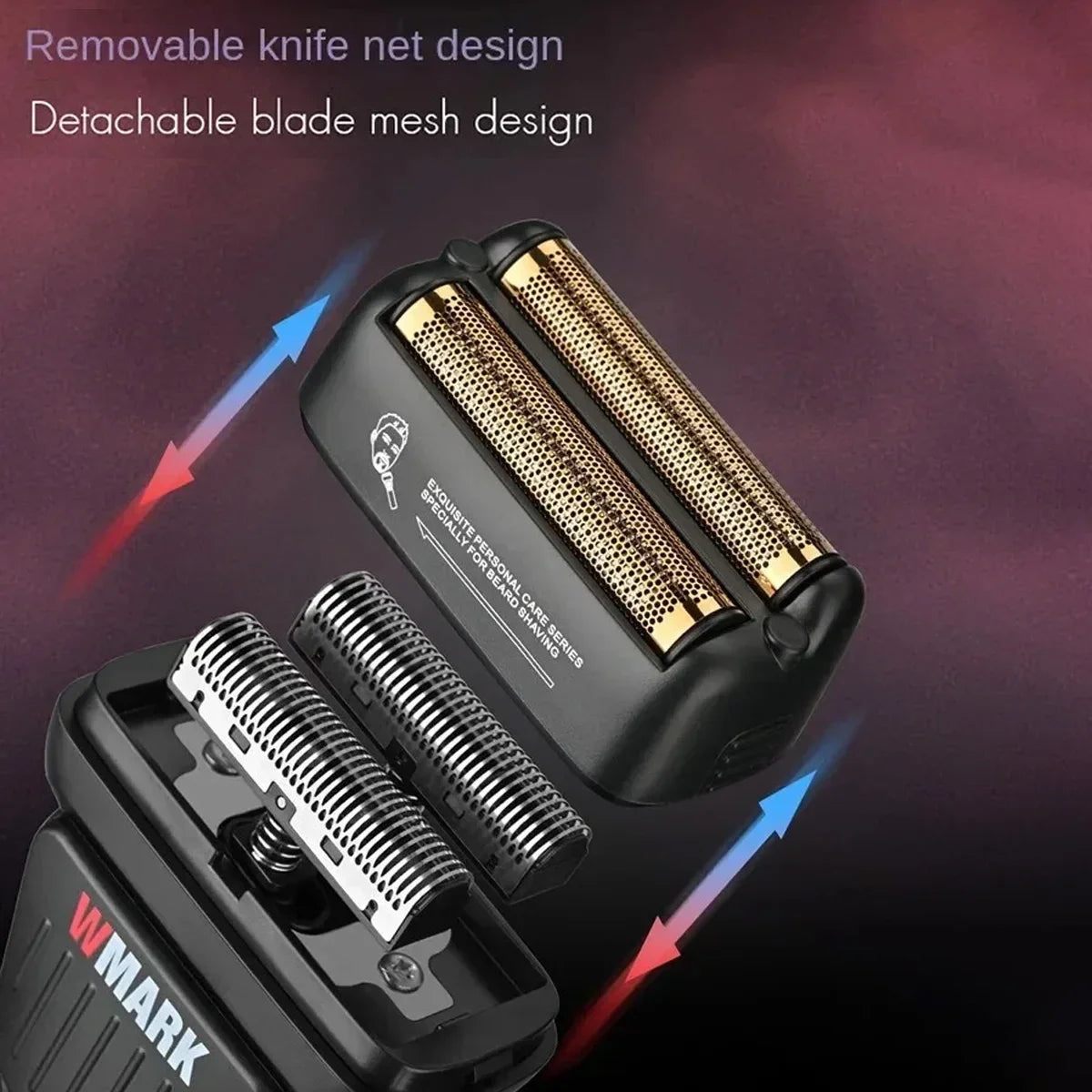WMARK Men's Professional Electric Hair Clipper & Shaver Set – 9000RPM, 2000mAh, Wet/Dry, Salon Use