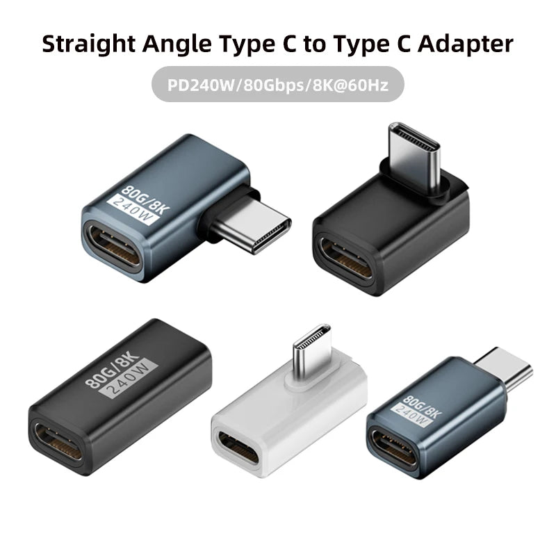 R.E.D. Shopping PD240W 80Gbps USB-C adapter with 8K@60Hz video output and fast charging for iPhone, Xiaomi, and MacBook.