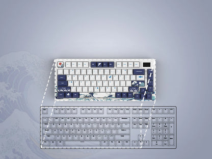 Womier SK80 Gasket Mechanical Keyboard – 83 Key, Hot-Swap, RGB, Smart Display