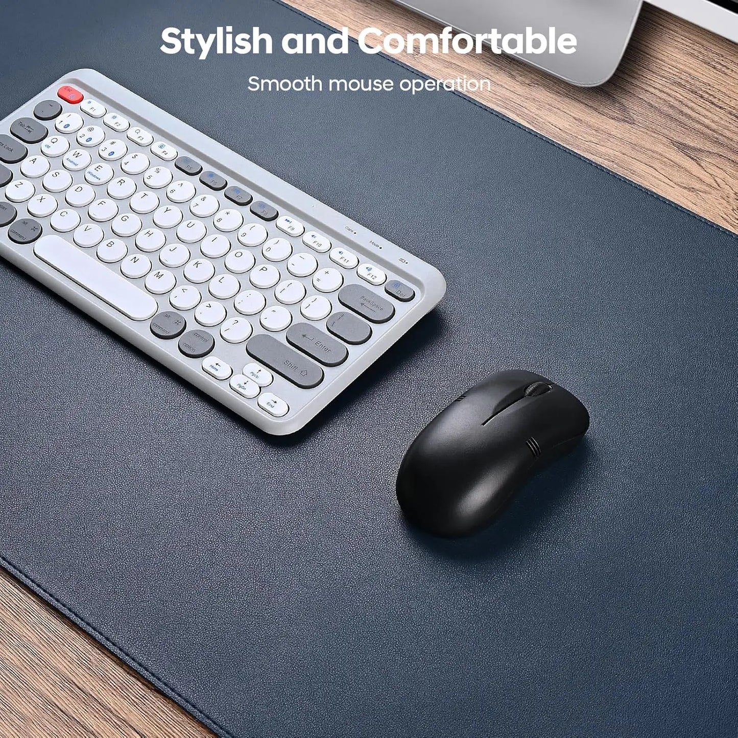 YSAGi PU Leather Desk Pad – Non-Slip, 5 Colors, 6 Sizes (60x30 to 120x50 cm)