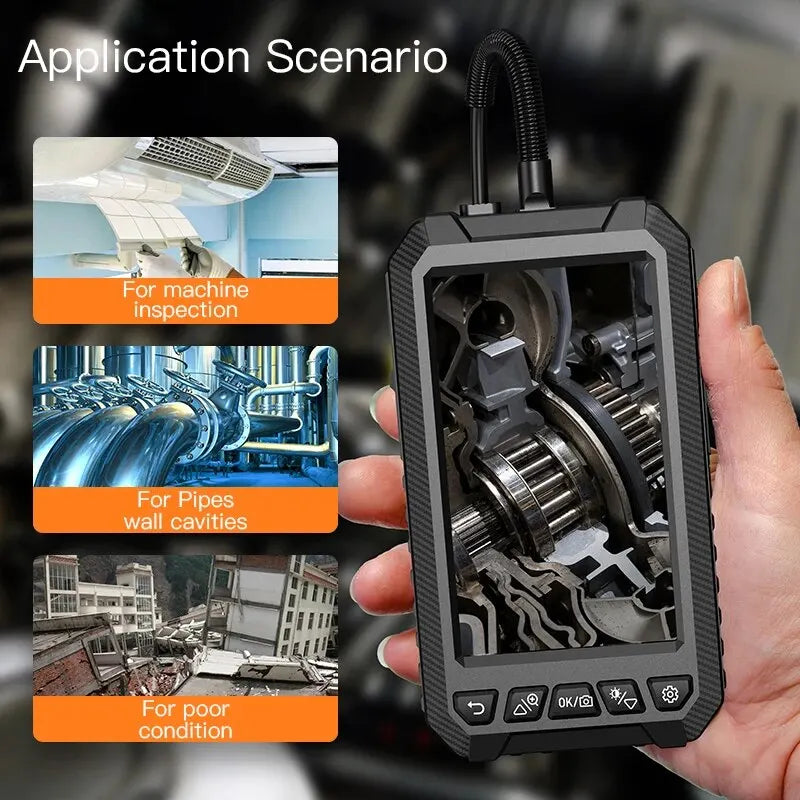 KERUI 1080P Industrial Endoscope Camera – 5" LCD, Dual/Triple Lens