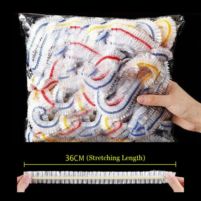 Elastic Food Cover Bags | Reusable PE Cling Wrap for Plates & Bowls | 50–1000 pcs