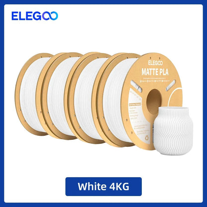 ELEGOO Matte PLA Filament 1.75mm 1KG – +/-0.02mm Accuracy, Cardboard Spool