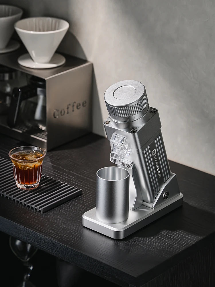 STARSEEKER E55Pro Electric Coffee Grinder – 55MM Titanium Cone Burr, Stepless Adjustment