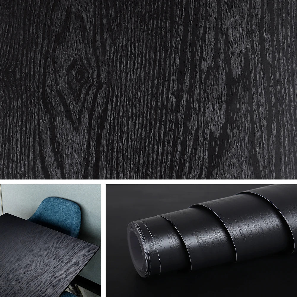 Self-Adhesive Waterproof Wood Effect Wallpaper Roll – PVC Vinyl