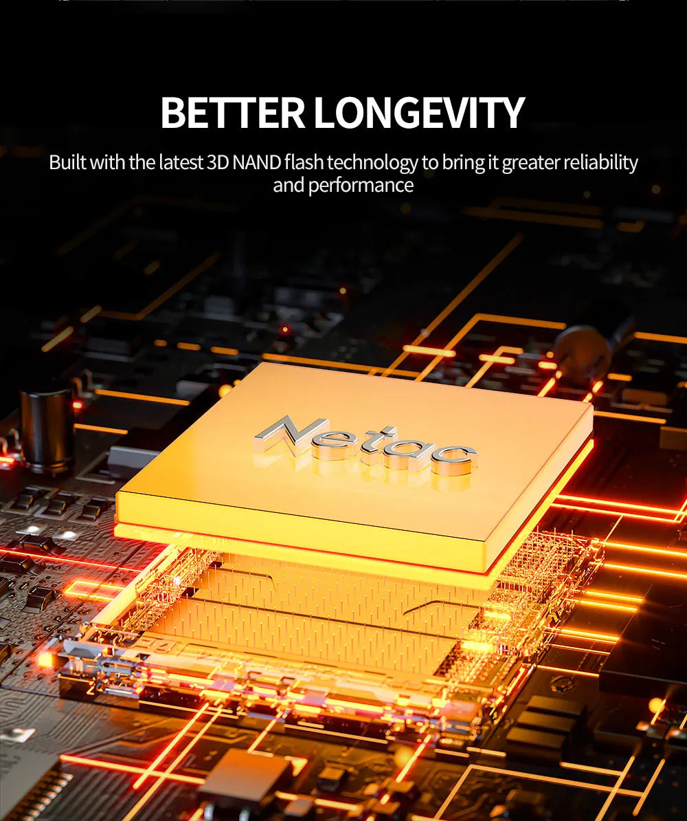 Netac NVMe SSD M.2 2280 PCIe 4.0 | 7400MB/s | 1TB / 2TB / 4TB | For PS5, Laptop & PC
