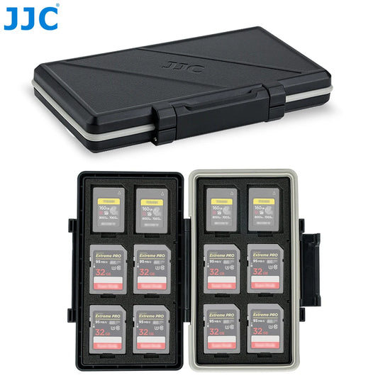 R.E.D. Shopping JJC CFexpress Type A and SD card holder case with multiple slots for Sony A7RV, A7SIII, FX3, and other camera models.