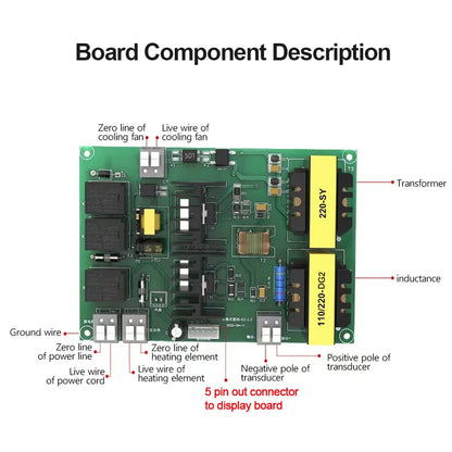 40kHz Ultrasonic Generator PCB Board 60W–180W – Mechanical & Digital Driver for Ultrasonic Cleaner 110V/220V