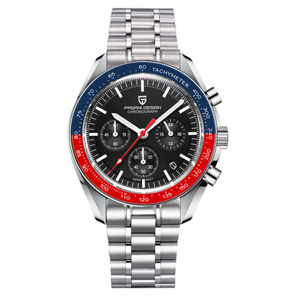 PAGANI DESIGN V5 Moon Men's Watch – Luxury Quartz Chronograph, Waterproof, Stainless Steel, 2026