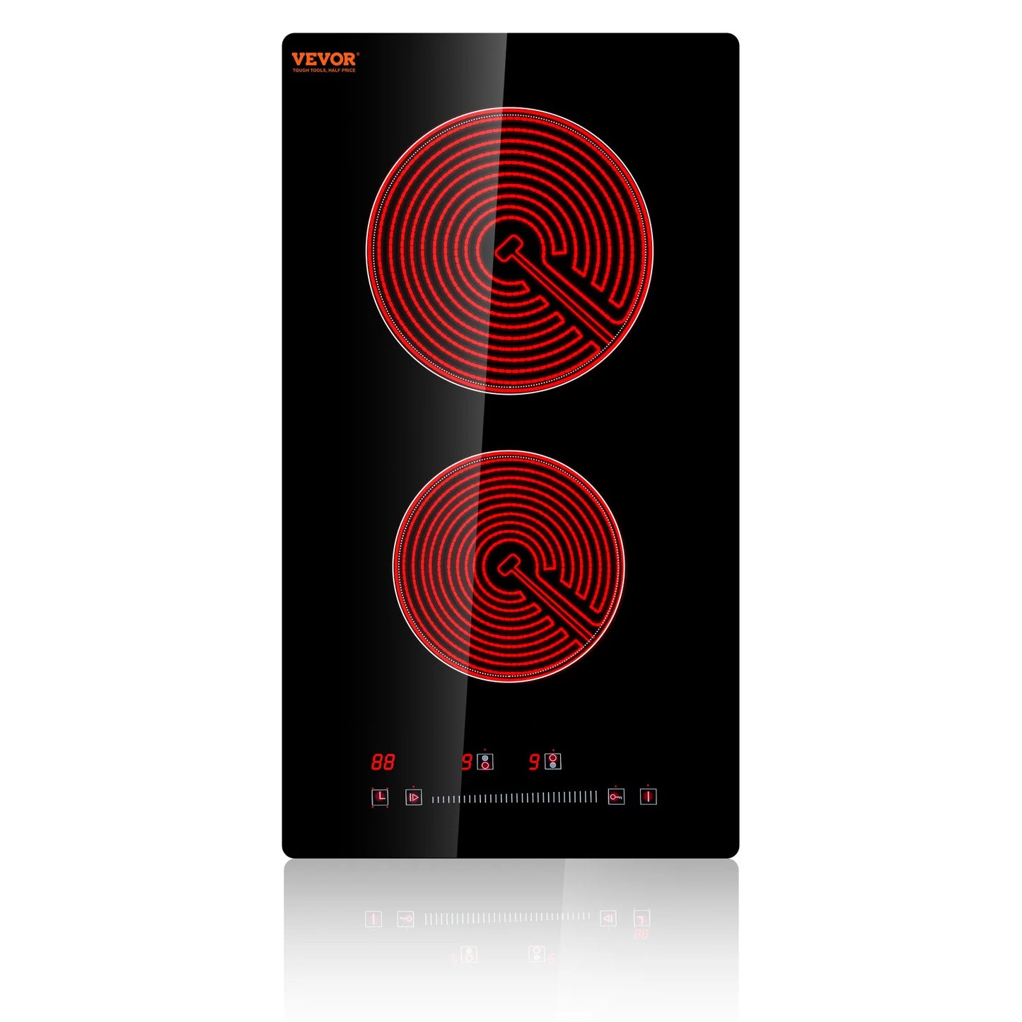 SucceBuy Built-in Induction Stove Top 2/4/5 Burners – 12/24/30", Ceramic Glass, 240V