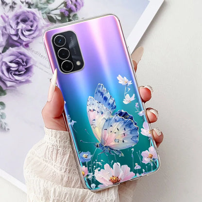 Luxury Painted Soft Silicone Case for Oppo A74 5G – Shockproof Back Cover