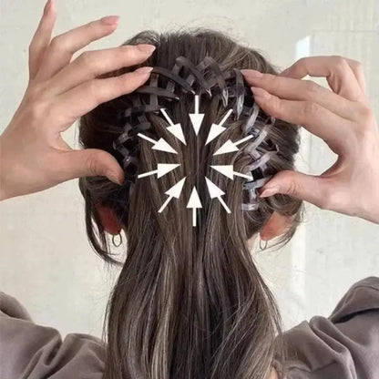 Korean-style R.E.D. Shopping hair claw clip for women, barrette ponytail buckle headwear, stylish hair accessory for women