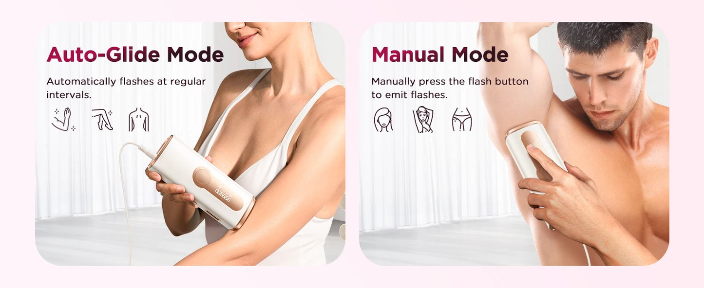 IPL Hair Removal Device – 990,000 Flashes, Permanent Painless Hair Remover for Men & Women, Body & Face