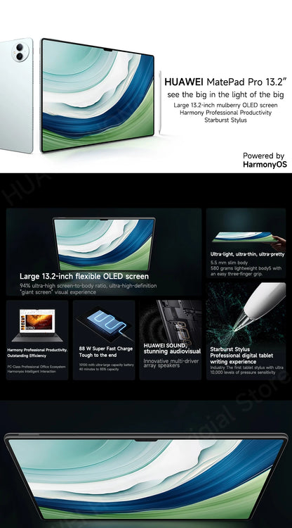 HUAWEI MatePad Pro 13.2" – 2.8K OLED 144Hz, WiFi/LTE
