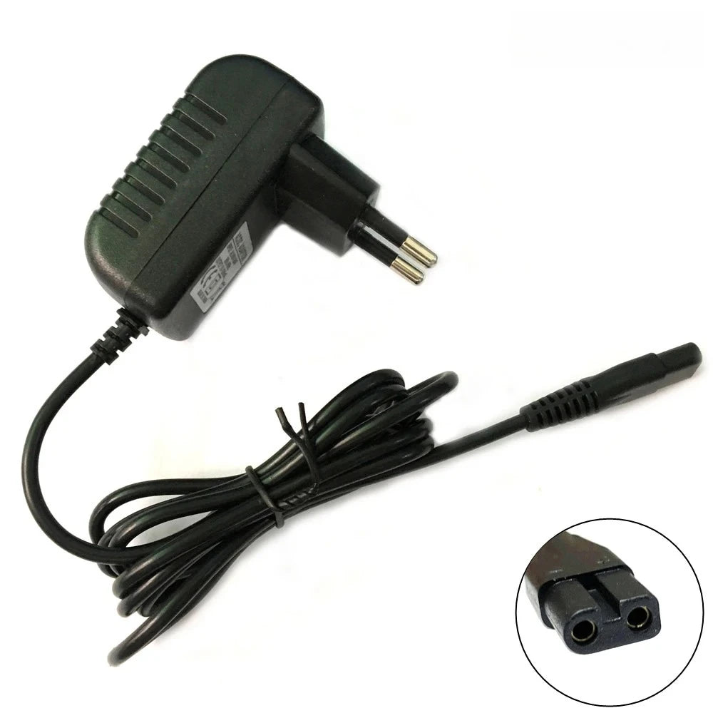 Kemei KM-1986 hair clipper charger with EU plug, compatible with KM-1987, KM-1977, KM-1983, KM-1984, KM-1976 hair trimmers.