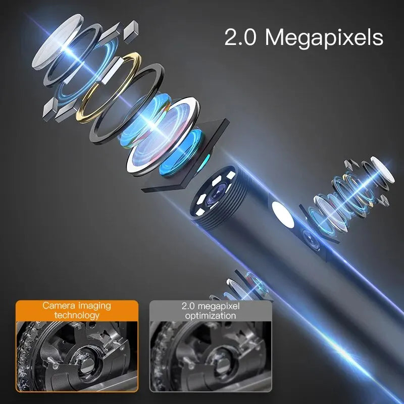 KERUI 1080P Industrial Endoscope Camera – 5" LCD, Dual/Triple Lens