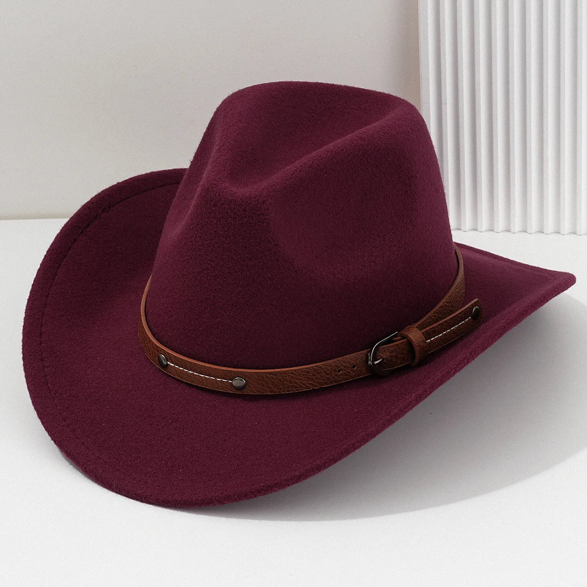 Unisex wool fedora hat by R.E.D. Shopping featuring a classic style and wide brim, suitable for all seasons.