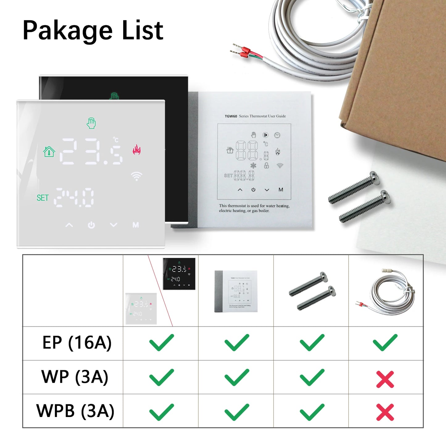 Beok Tuya Smart WiFi Thermostat for Electric & Gas Heating