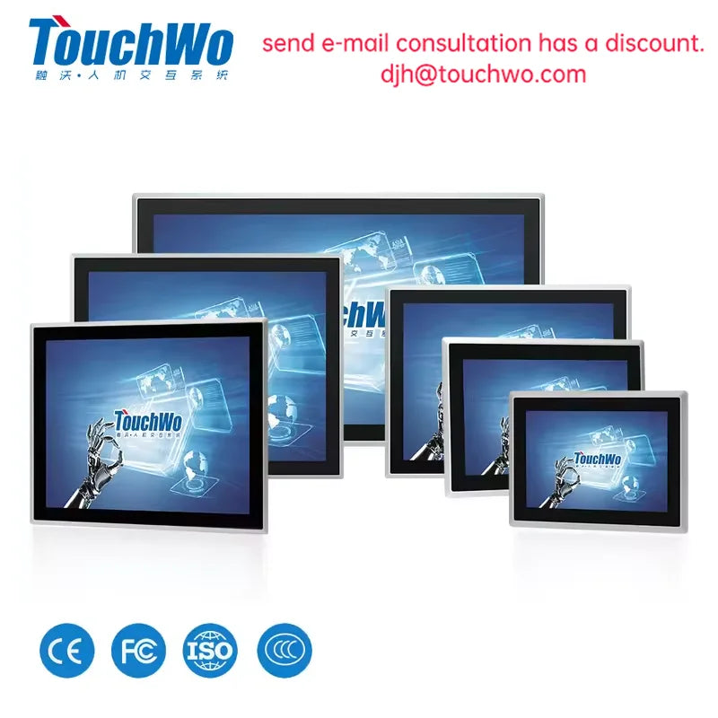 8-inch to 21.5-inch IP65 AIO industrial touch screen embedded panel PC with rugged design by R.E.D. Shopping