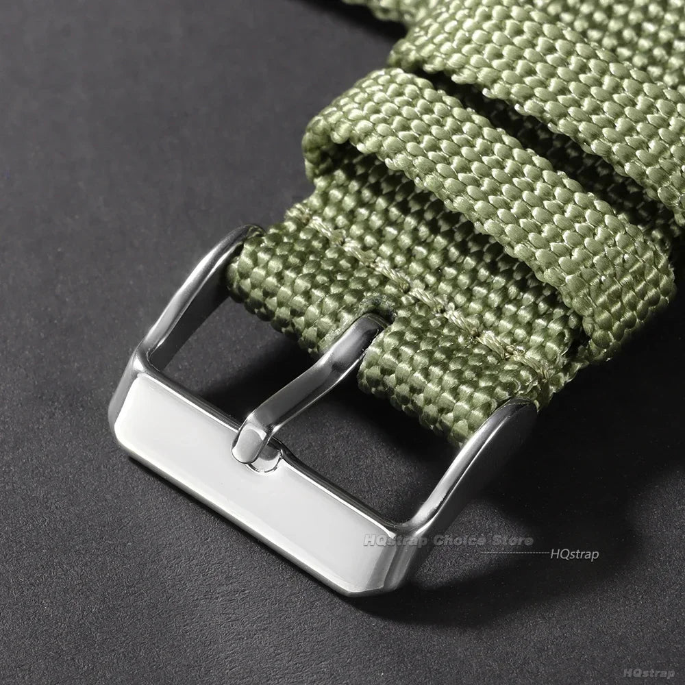 Quick Release Canvas Nylon Watch Strap 18–24mm – Men & Women Replacement Watchband