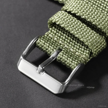 Quick Release Canvas Nylon Watch Strap 18–24mm – Men & Women Replacement Watchband