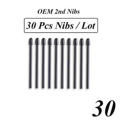 Wacom Pro Pen 2 Replacement Nibs | Standard Black | 10/20/30/40/50 pcs | Intuos Pro, Cintiq 16/22, Mobile Studio Pro