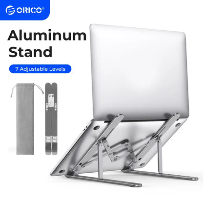 Orico Foldable Aluminum Laptop Stand – 7 Angles, MacBook & Tablets