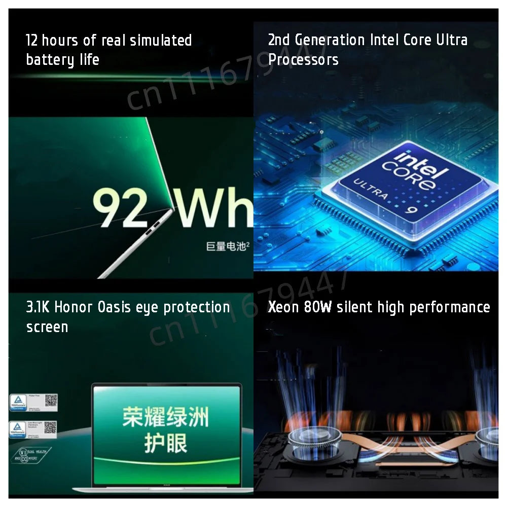 Honor MagicBook Pro 14 – Intel U5-125H, 16/24GB, 3.1K 120Hz, 92Wh Ultrabook