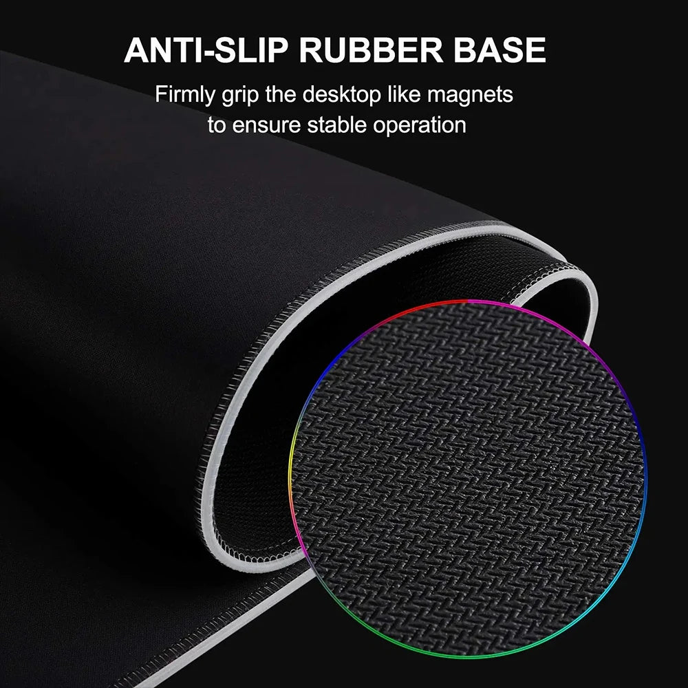 RGB LED Gaming Mouse Pad – Resident Evil Design, Glowing Rubber Mousepad for PC Gamer