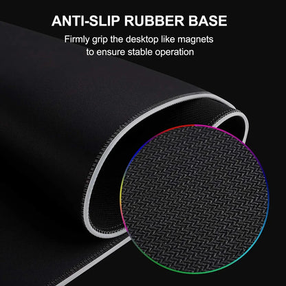 RGB LED Gaming Mouse Pad – Resident Evil Design, Glowing Rubber Mousepad for PC Gamer