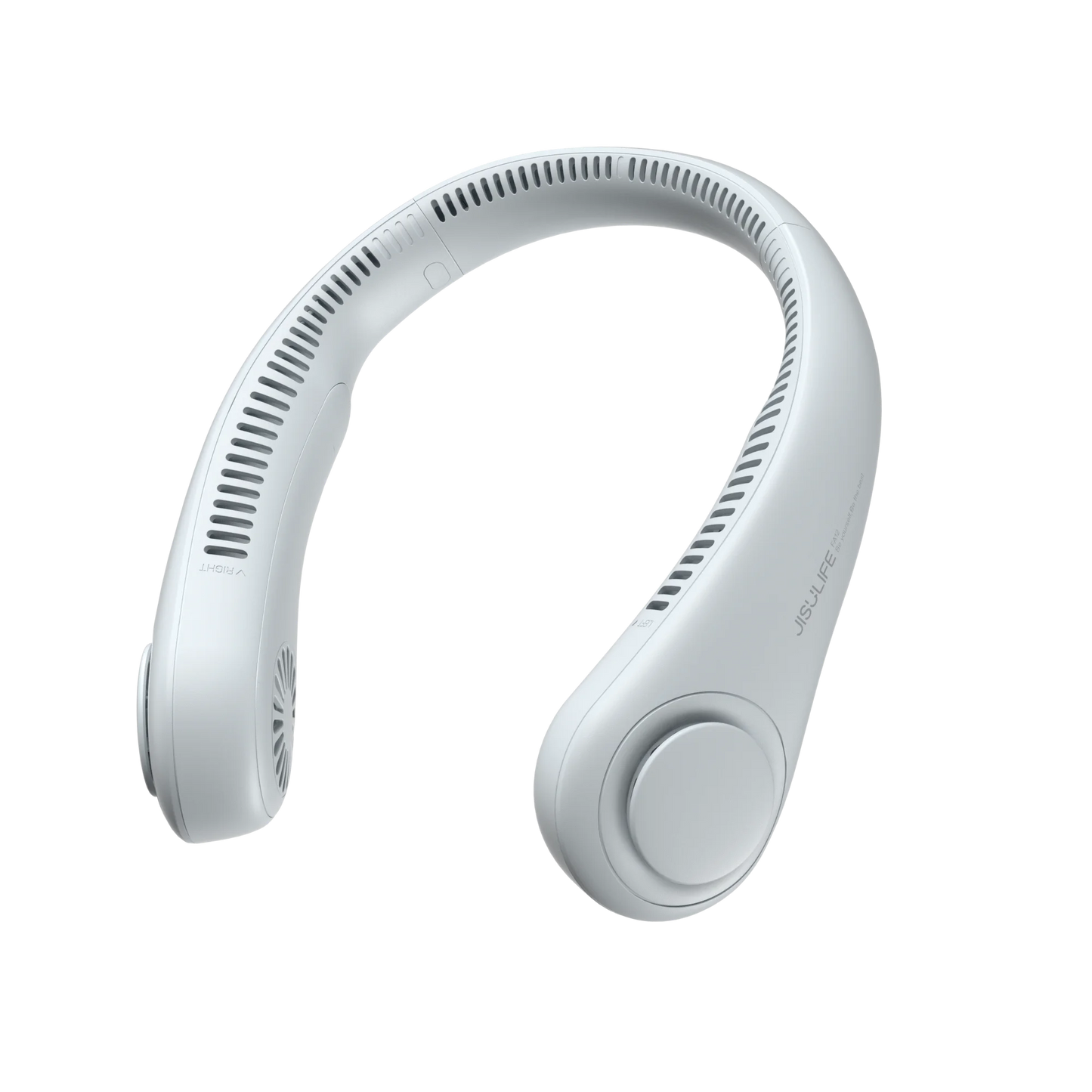 JISULIFE Portable Neck Fan – 4000mAh, 5 Speeds, Twistable Bladeless Hands-Free Neckband Fan