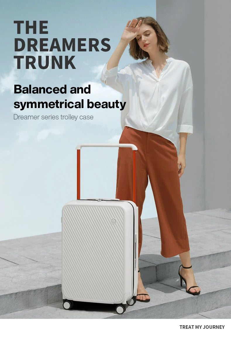 Mixi Wide Handle Hardside Suitcase M9276