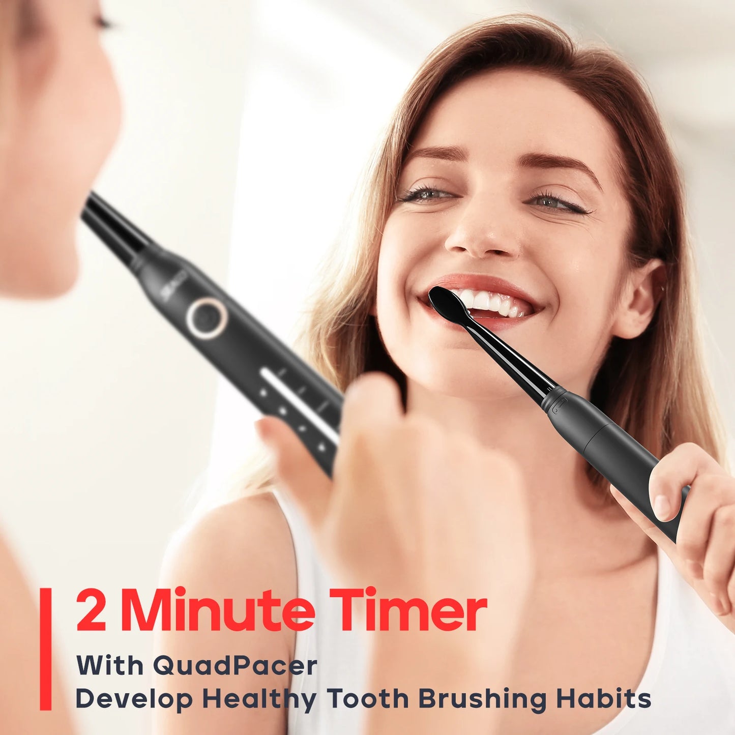 Seago SG-958 Fast Rechargeable Electric Toothbrush – Smart Auto, 8 Brush Heads, 5 Modes, IPX7 Waterproof