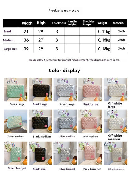 Macaron Color Laptop Sleeve – 13.3"/14"/15.6"/16", Shockproof for MacBook Air, iPad Pro, HP, Dell, Huawei