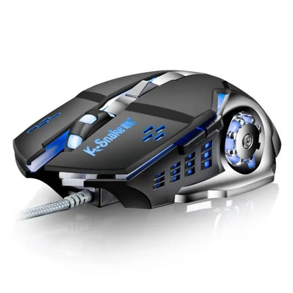 YTOM Viper Q5 Wired Gaming Mouse – 6 Buttons, 4-Grade DPI 1200–3200, Ambidextrous, CE Certified